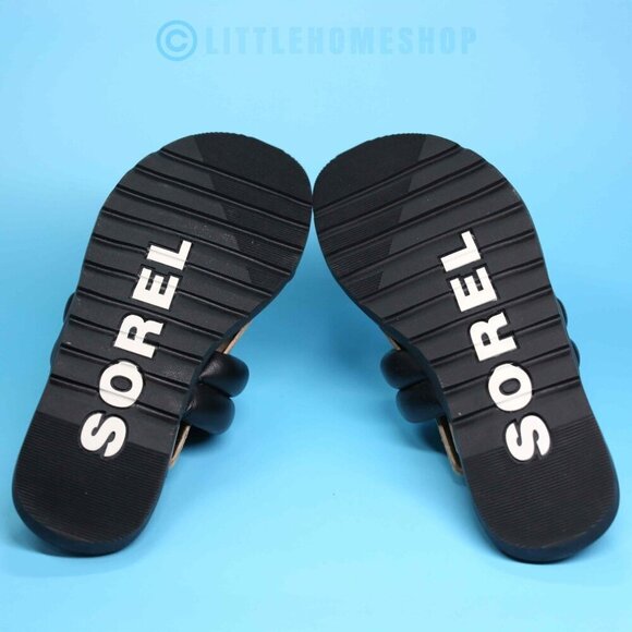 New! Sorel Ella II Puff Slide in Black, Size 6 - Picture 7 of 8